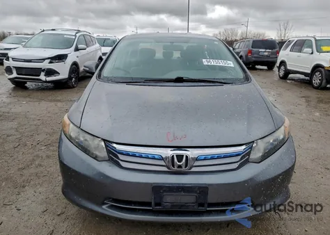 2012 Honda Civic Hybrid from USA, damaged, VIN JHMFB4F22CS006698